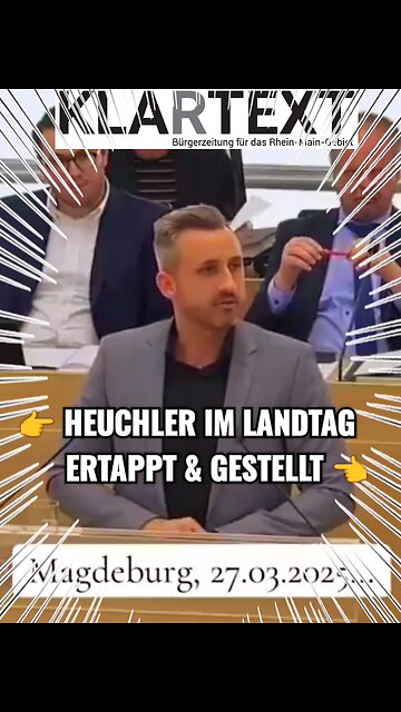 Heuchler im Landtag ertappt