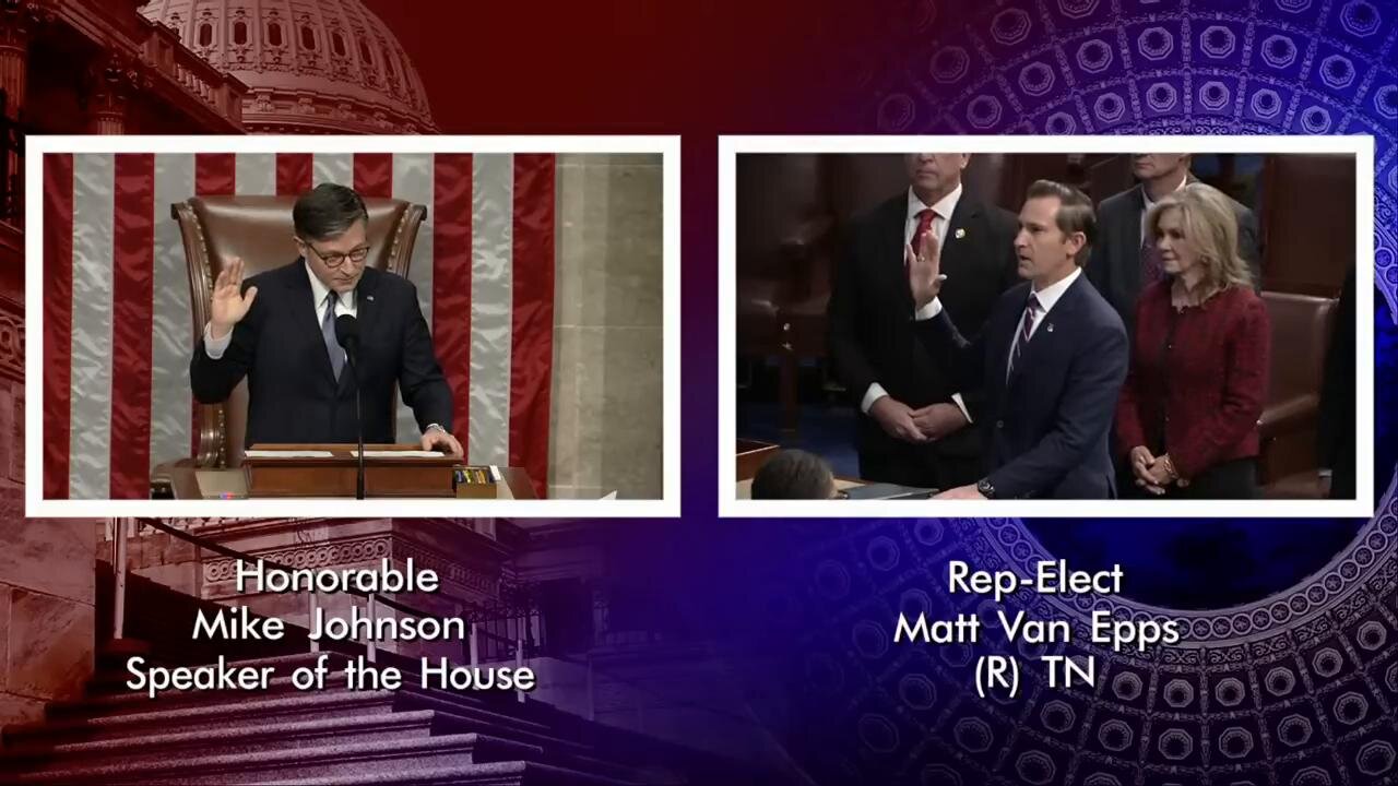Speaker Mike Johnson Swears In Rep.-Elect Matt Van Epps - December 4, 2025