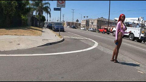 The morning hours in South Los Angeles, California