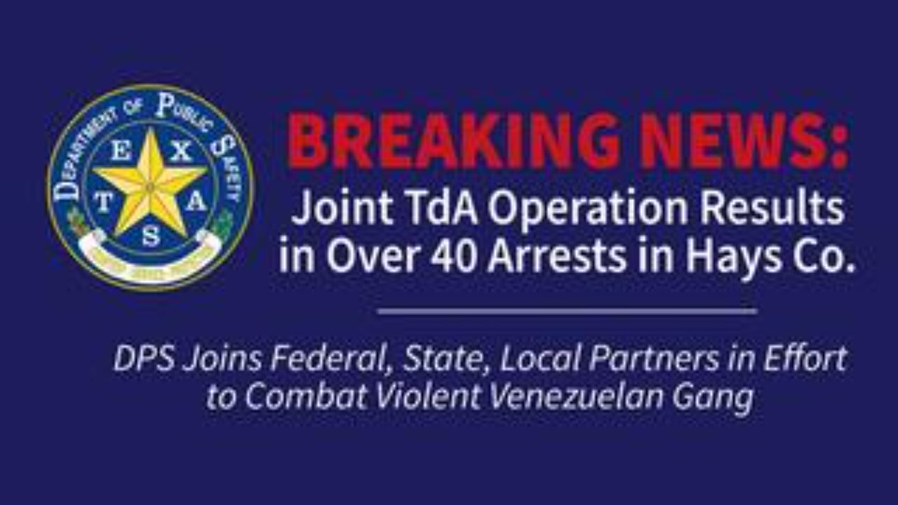 Over 40 Tren de Aragua Members Arrested In Central Texas
