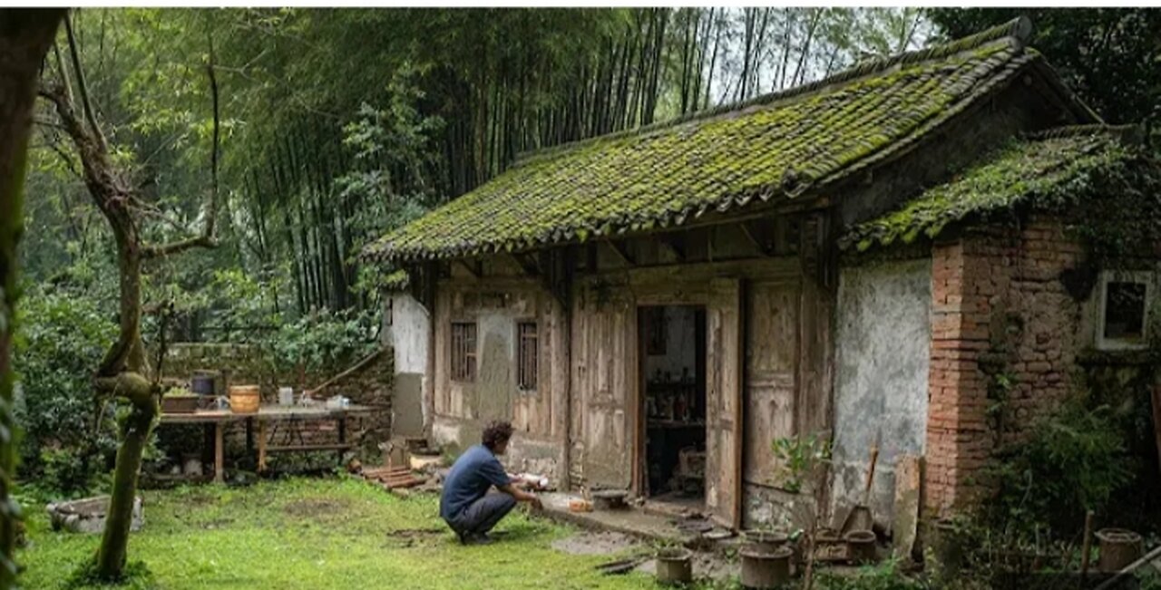 From Shame To Sanctuary : The Man Transformed a Dilapidated house into Stunning Home In The Mountain