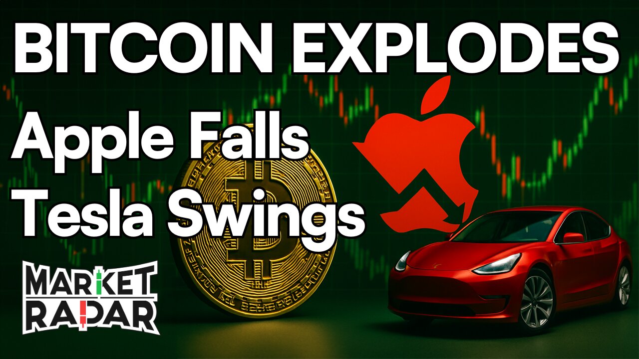 Bitcoin Hits $100K, Apple Crashes, Tesla Swings | Market Radar