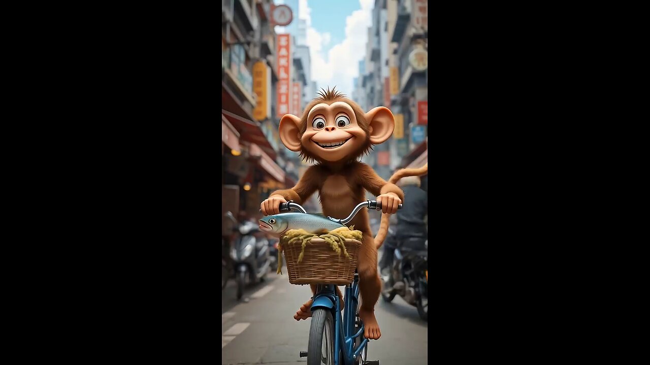 Youtube downloader thumbnail Ai cat cartoon and the innocent monkey #aicat #cats #pets #shortsviral