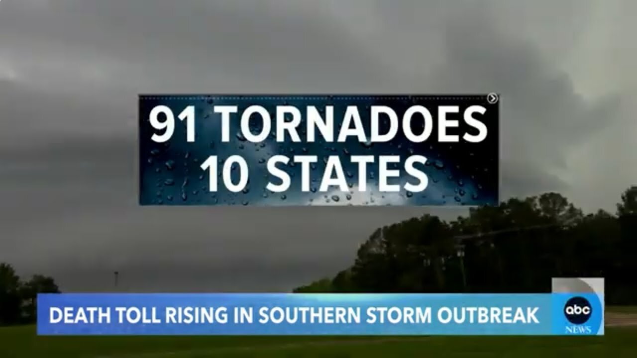 SOUTHERN STORM OUTBREAK: 91 TORNADOES IN 10 STATES 🌬️🌪️🌊⛈️