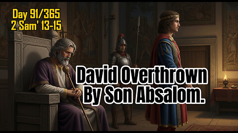 Day 91/365 - King David's Torn Family | Absalom Declares Himself King #bible #2samuel