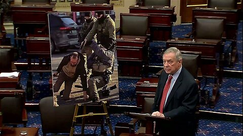 Headless ICE Agent? Dick Durbin Waves Obvious AI Fake On Senate Floor To Slam Immigration Policies