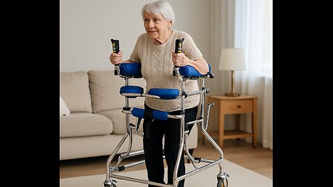 6-Wheel Rehabilitation Anti-Rollover Senior Walker