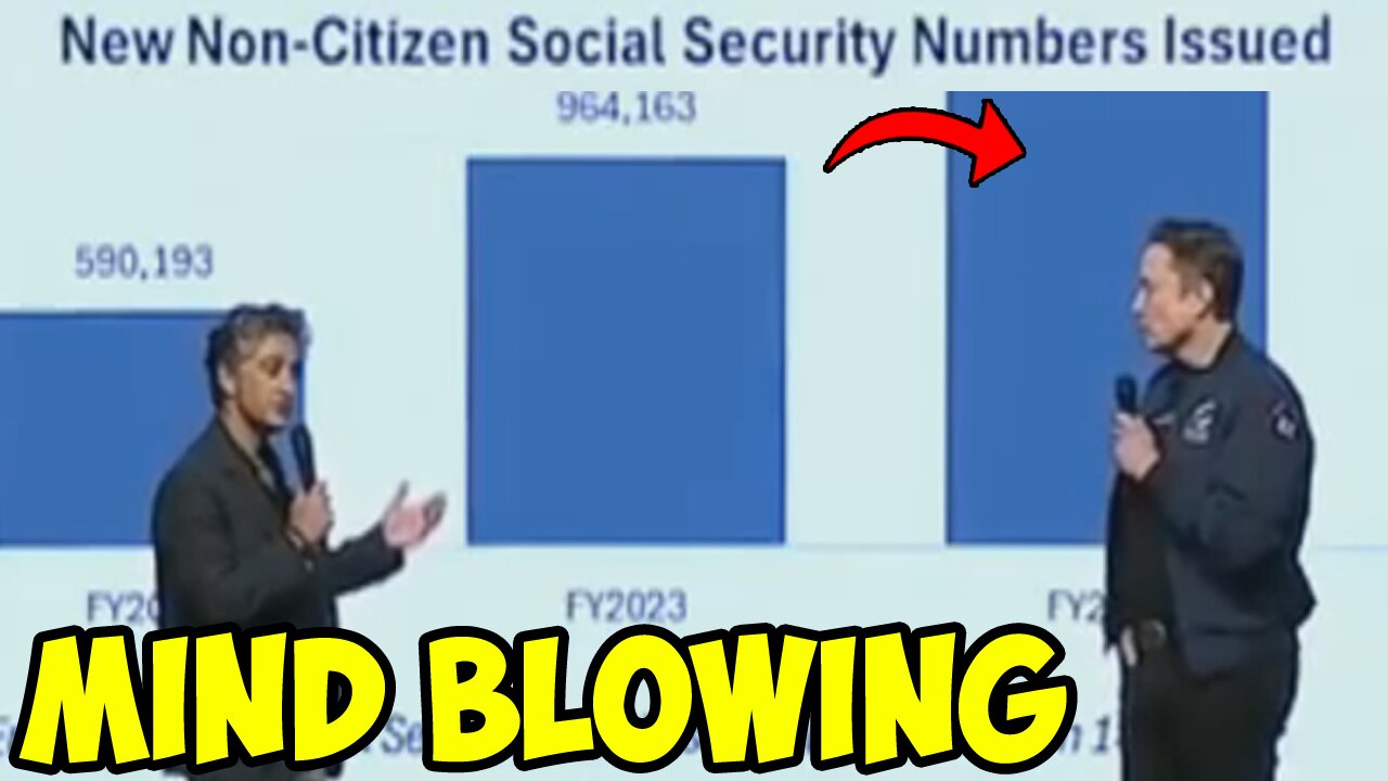 D.O.G.E. reveals shocking chart of new non-citizen Social Security Numbers