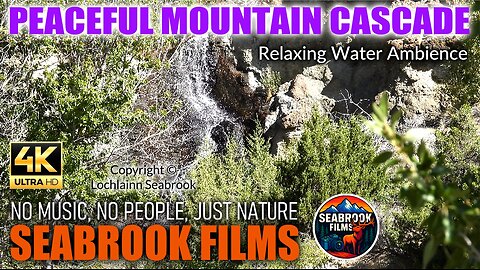 Peaceful Mountain Cascade: Relaxing Water Ambience