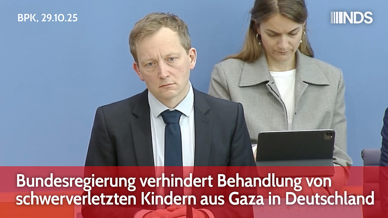 Bundesregierung verhindert Behandlung von schwerverletzten Kindern aus Gaza in Deutschland | BPK