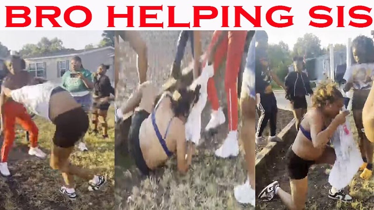 Little Bro Helping Big Sister Fight