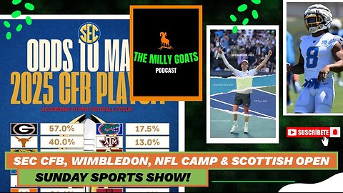 Weekend Sports Review - Wimbledon, Scottish Open, NFL Camps, & SEC CFB Preview