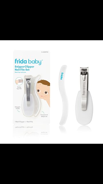 Frida Baby Nail Clippers & Nail File & Buffer for Newborns