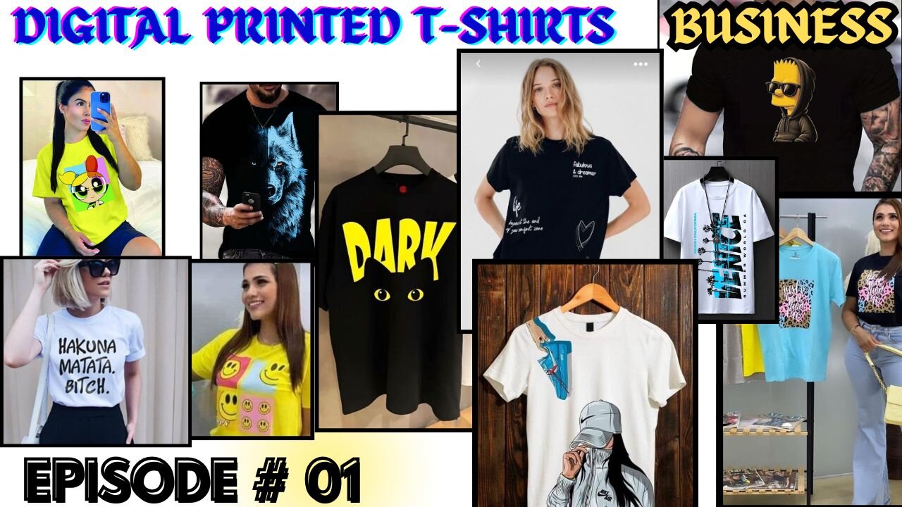 EPISODE # 01 Digital | Printed T-shirt Business Monthly Earn Rs.60,000 From Karachi Pakistan.