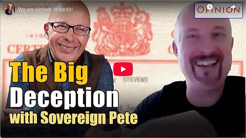 Richard Vobes with Sovereign Pete. We are already in credit!