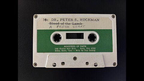 A Fresh Start - Dr. Ruckman