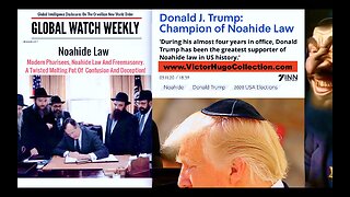 Traitor Trump Installed To Destroy USA Using Noahide Laws Synagogue Of Satan Hidden Agenda