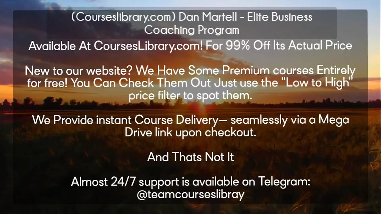 (Courseslibrary.com) Dan Martell - Elite Business Coaching Program