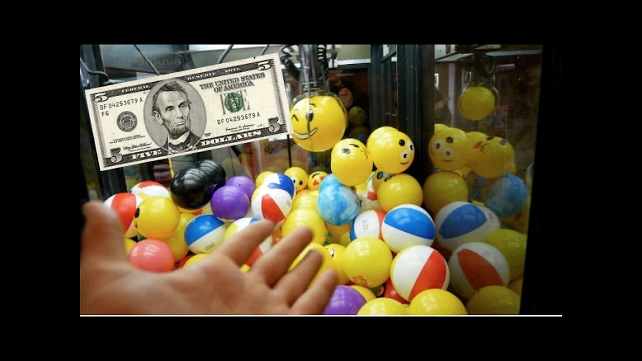How many prizes can I win with $5? Arcade Claw Machine Challenge