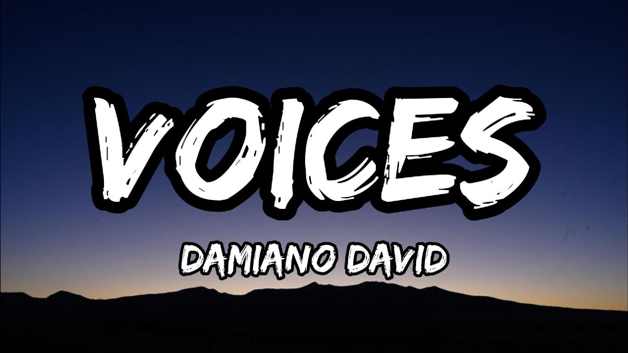 Damiano David - Voices (lyrics)