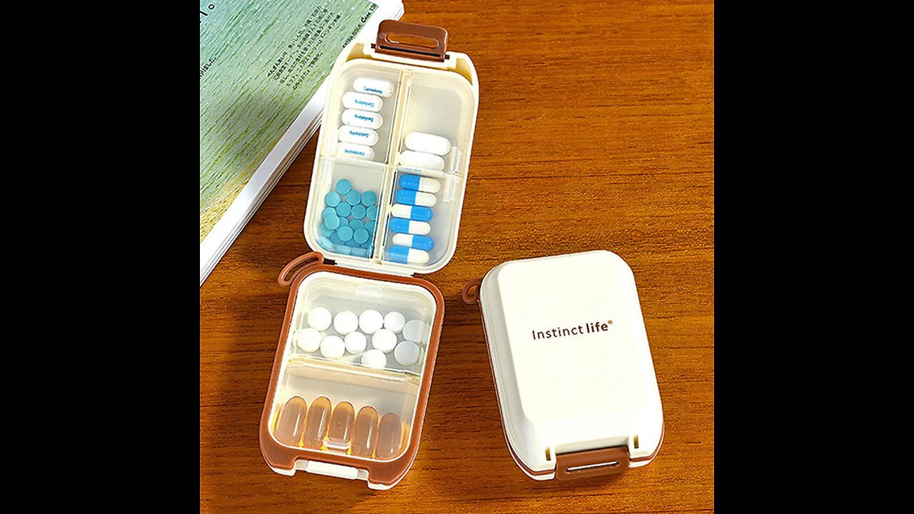 Weekly Large Capacity Pill Portable Moisture-Proof Pill Organizer
