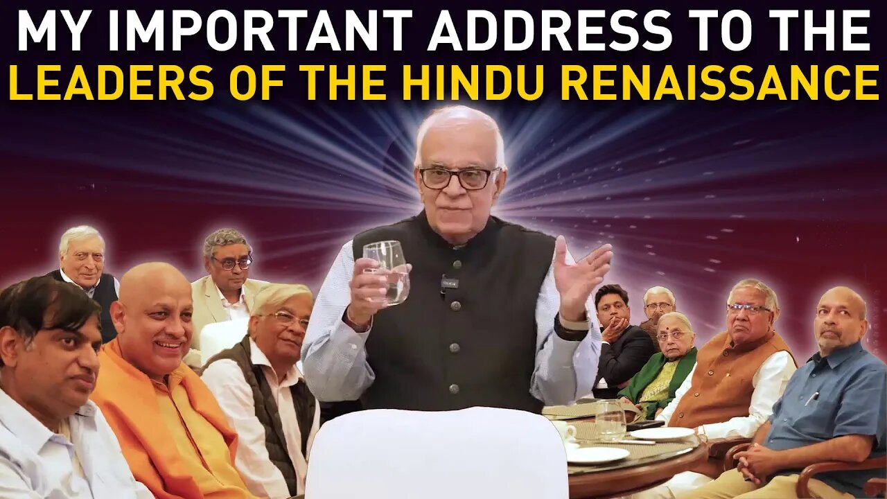 MY IMPORTANT ADDRESS TO THE LEADERS OF THE HINDU RENAISSANCE!
