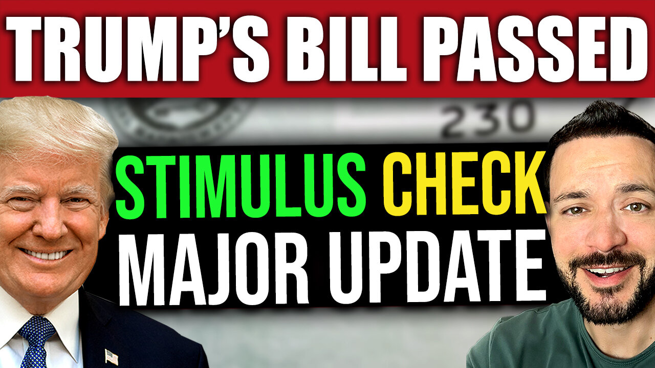 BREAKING: Trump’s Bill PASSES — Stimulus Checks Could Be Coming