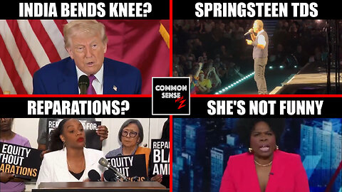 India Bends The Knee? | Springsteen TDS Rant | Reparations For Blacks | Sorry State Of Late Night