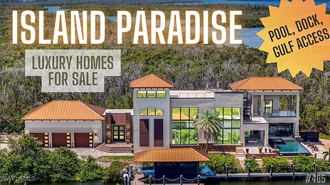 MODERN ISLAND PARADISE HOME with POOL and DOCK | St. James City | Luxury Homes in Southwest Florida