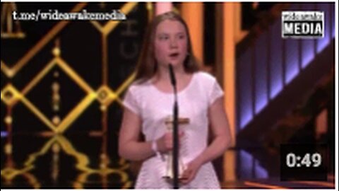 "Greta Thunberg, Climate Doomsday Mascot, Reads Prepared Script"