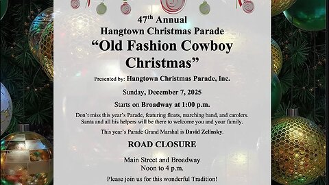 Placerville Hangtown Christmas Parade Will Live Stream on Foothill7TV!