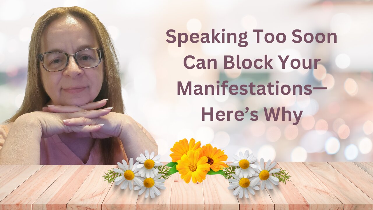 speaking too soon can block your manifestations here's why #manifestation #protectyourenergy #energy