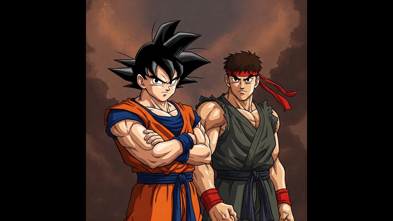 Goku and RYU BADASS FUSION ☠️