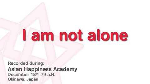 Maitreya Rael: I am not alone (79-12-18) - H.A.79 part 10 of 10