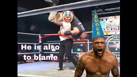 idiot almost kills wrestler (father is also to blame)