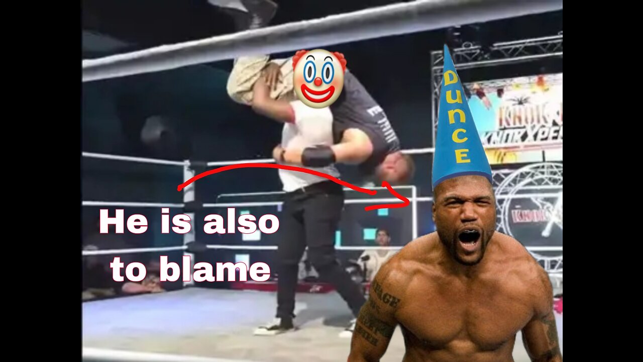 idiot almost kills wrestler (father is also to blame)