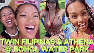 🇵🇭 Filipina Twin Sisters & Athena Go CRAZY @ Bohol Water Park! GRID ISLAND FAMILY PHILIPPINES LIVING
