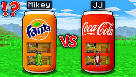 JJ And Mikey Found FANTA BOTTLE of ALL SIZES in Minecraft