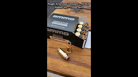 [Chrono] (.45 ACP) Ruger American Compact - AMMO Inc. 230gr JHP