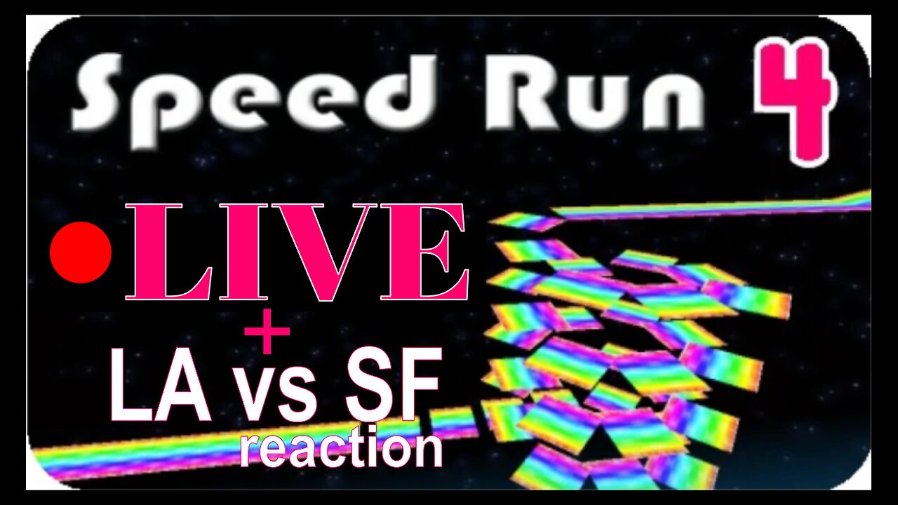 Speed Running while REACTING to Dodgers vs. Giants
