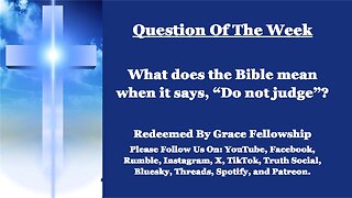 The RBGF LIVE "Question of the Week"