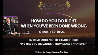 Semon of the Month: How Do You Do Right When You've Been Done Wrong