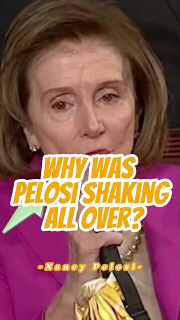 No wonder Pelosi was shaking like a dog sheetn razor blades