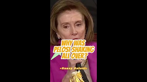 No wonder Pelosi was shaking like a dog sheetn razor blades