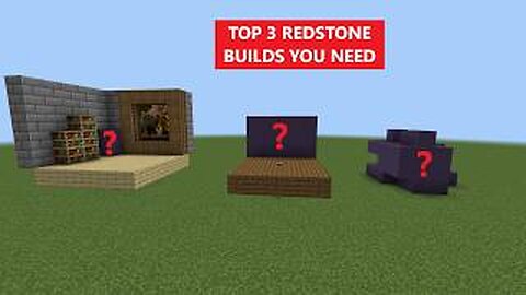 3 Easy Redstone Builds For Minecraft Bedrock