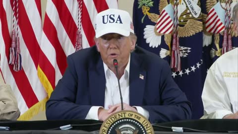 President Trump's Roundtable with Texas Governor Abbott and First Responders, July 11, 2025