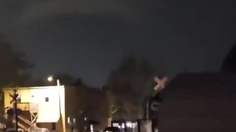 New video of the medical helicopter crash in Hartford, Illinois earlier tonight; 4 people rescued.