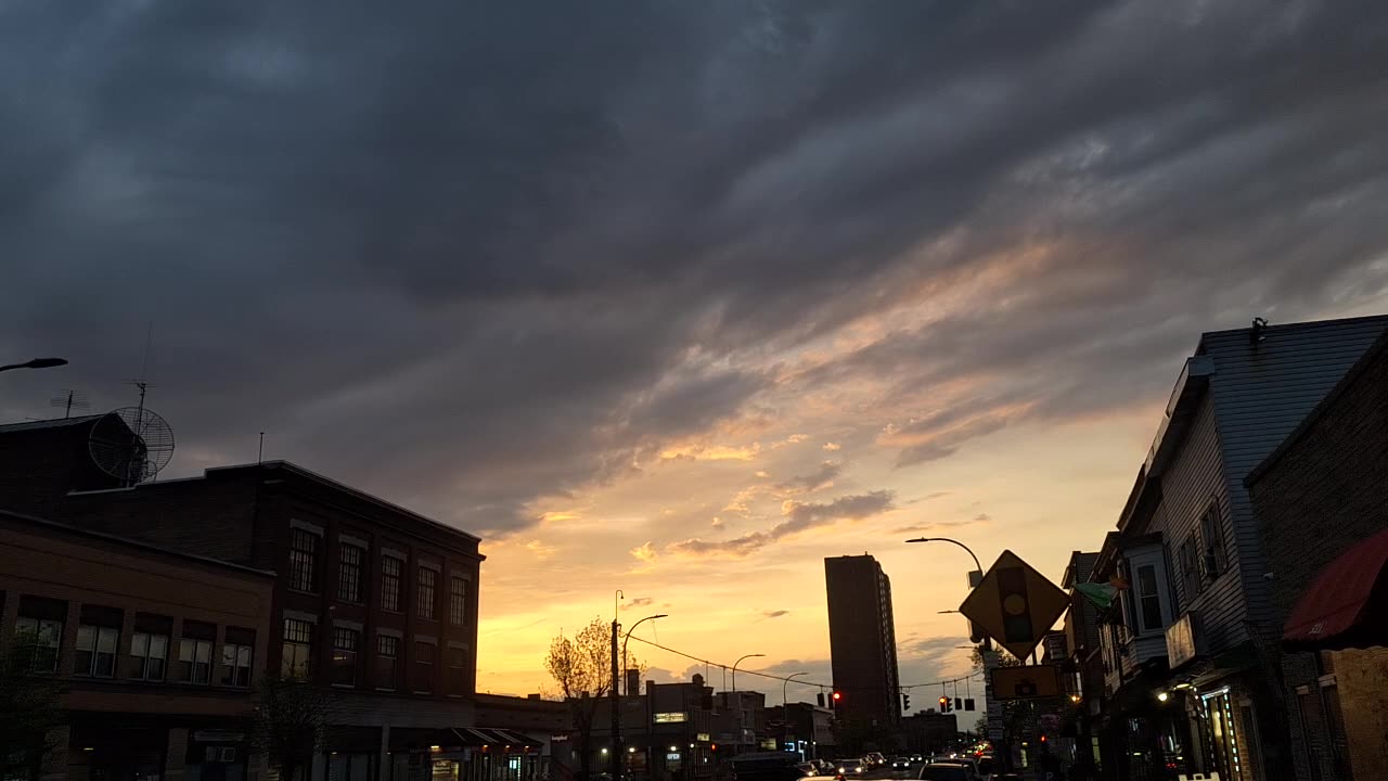 A covering of "created clouds"