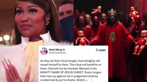 Nicki Minaj revealed that celebrities have been practicing blood sacrifice