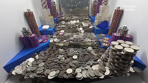 Return the 500/$1000 chip high limit coin pusher